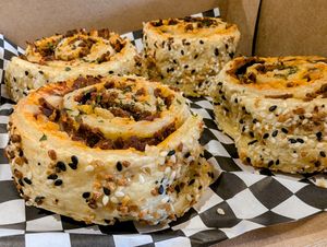 Pepperoni Rolls at Little Devil Plant Based Meats in Boise