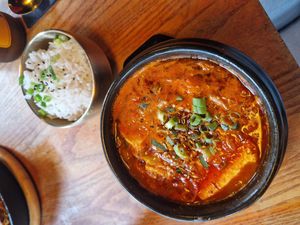 Vegan jiggae at Soul N' Seoul in Gloucester