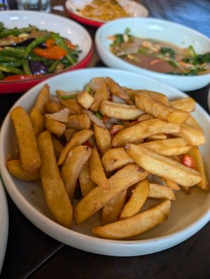 Salt and pepper chips at Sichuan House in Edinburgh
