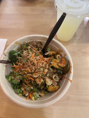 Salad with mushrooms  at Silantra Asian Street Kitchen in Camp Hill