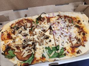 Nothing But a "V" Thing (half no onions) at BNA - Slim & Huskie's - Concourse C in Nashville