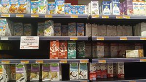 Plant milk at Ram's Supermarket and Cash & Carry in St Georges