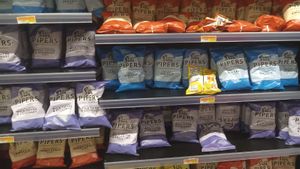 Snacks at Ram's Supermarket and Cash & Carry in St Georges