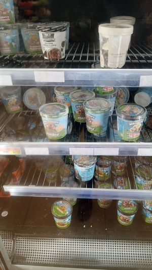 Non dairy icecream at Ram's Supermarket and Cash & Carry in St Georges