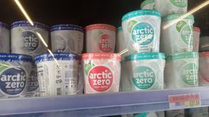 Non dairy frozen treats at Ram's Supermarket and Cash & Carry in St Georges