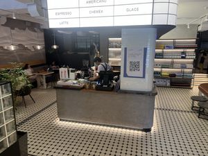 Coffee bar counter  at Big Apple Coffee Shop in Astana