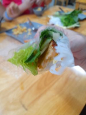 Wrap your own tolls at Lẩu Chay OMORI in Ho Chi Minh City