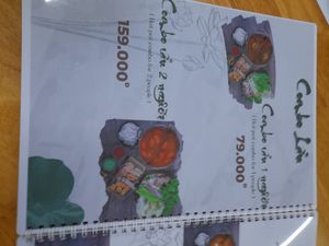 Menu at Lẩu Chay OMORI in Ho Chi Minh City