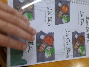 Menu at Lẩu Chay OMORI in Ho Chi Minh City