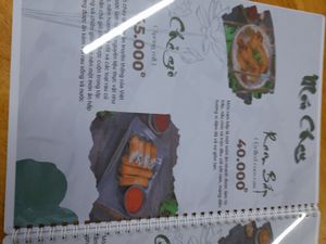 Menu at Lẩu Chay OMORI in Ho Chi Minh City