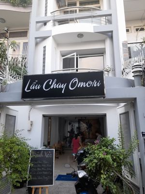 Sign at Lẩu Chay OMORI in Ho Chi Minh City