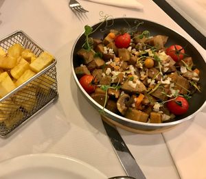 Seitan a' Alentejana (cooked in Alentejo style) at O Ramiro in Abrantes