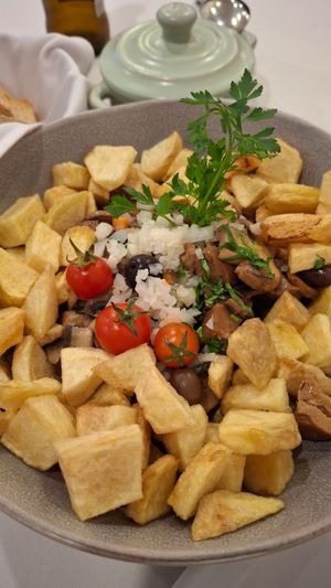 Seitan à Alentejana at O Ramiro in Abrantes