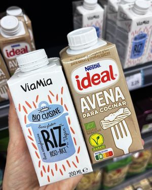 Vegan cream for cooking at Sorli - Discau in Premia De Mar