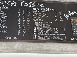 Vegan milk options- no upcharge   at Birch Coffee - Church St in New York City