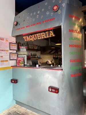 Counter inside   at Nomás Tacos in Lille