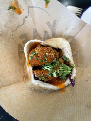 Spicy Thai pita   at Yafel in Marseille