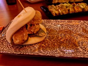 Vegan heura bao bun at Ramen Shifu in Funchal