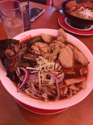 Nr 41 with extra mushrooms, 12.50e at Ramen Shifu in Funchal