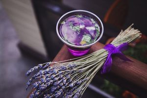 Освежающий напиток, синий чай "Амрита"  at Jagannath na Maroseyka in Moscow