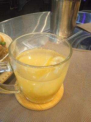 Great immunity boost! Ginger, lemon and honey with hot water! Very good! at Korean Table BBQ Restaurant Gangnam  in Coimbra