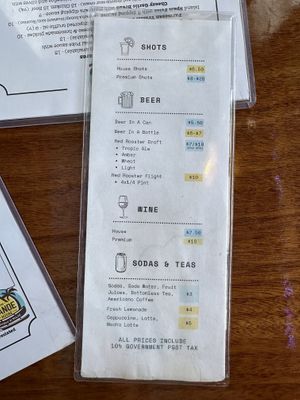 Drink manu   at The Canoe House in Palau