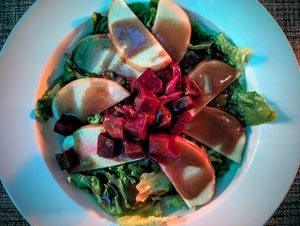 The Zen Salad at The Canoe House in Palau