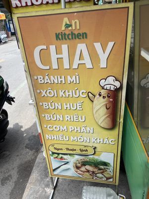 Menu   at An Kitchen Chay in Ho Chi Minh City