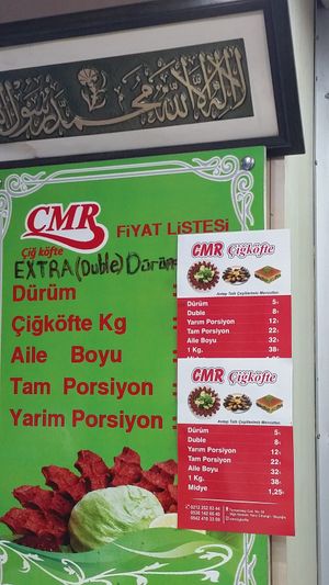 Updated Pricing at Cihangir Çiğ Köfte in Istanbul