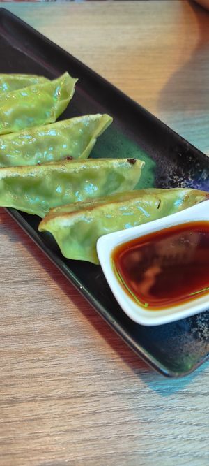 Gyozas de verduras at Buga Ramen in Huelva