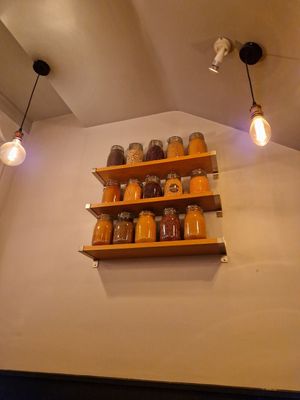 Decoration at Umi Falafel - Dame St in Dublin