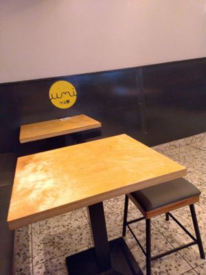 Seating at Umi Falafel - Dame St in Dublin