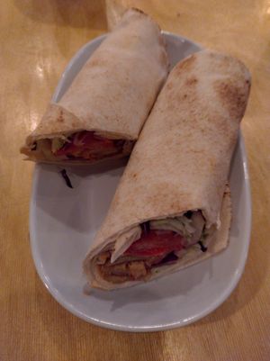 Plant based shawarma at Umi Falafel - Dame St in Dublin