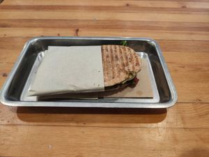 A sandwich at Plants By Us in Helsinki