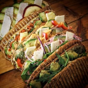 Sandwiches! at Plants By Us in Helsinki