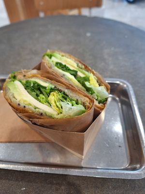 Avocado sandwich at Plants By Us in Helsinki