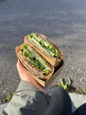 Maple AF sandwich (€ 9,30)  at Plants By Us in Helsinki