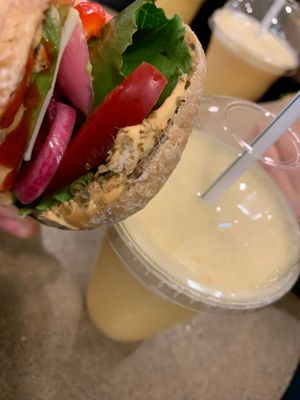 Chili the Kid and Roba juice!! at Plants By Us in Helsinki