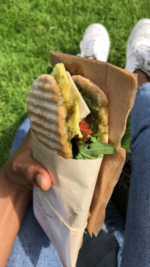 Sir pesto gluten free sandwich  at Plants By Us in Helsinki