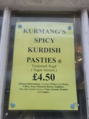 Kurmang's Spicy Kurdish Pasties Vegan Version at Model Bakery in Blaenau Ffestiniog