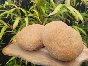 Wholemeal Baps x2 at Model Bakery in Blaenau Ffestiniog