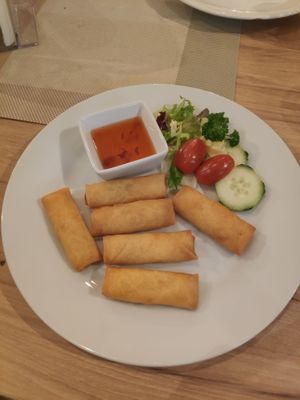 Spring rolls at Bamboo in Hrensko