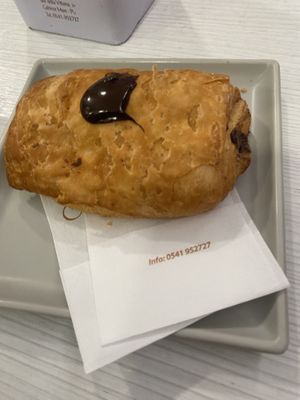 Vegan chocolate brioche   at Pasticceria Caffetteria Vittoria in Gabicce Mare