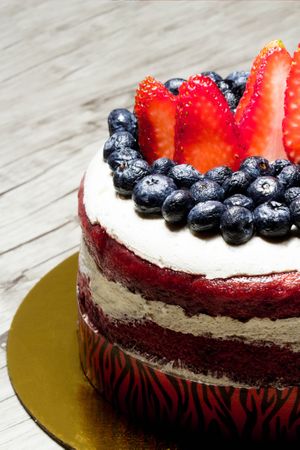 red velvet with copoazu, colombian amazonic fruit at Naturalmente in Bogota