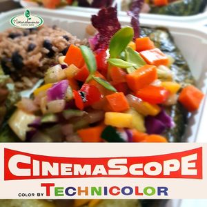 many colors in our menus
 at Naturalmente in Bogota