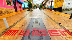 street of the muiscas
 at Naturalmente in Bogota