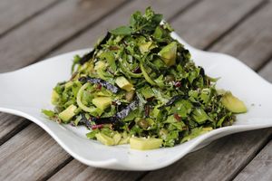 Yummy salad at The Glowing Gourmet in San Pablo La Laguna