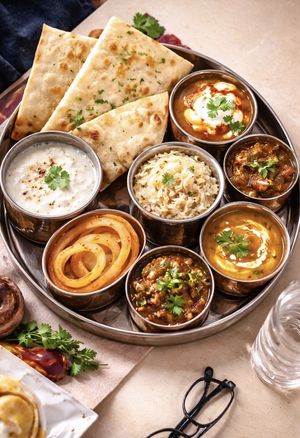 South Indian thali  at Bhavan Indian Restaurant - 바반인도레스토랑 in Busan
