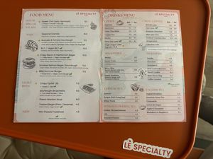 Menu  at Le Specialty in York