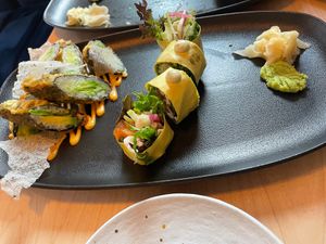 Crispy Avocado and Lox at Sushi Momo in Toronto